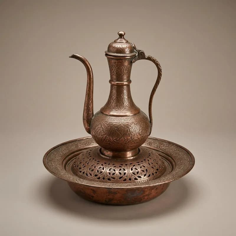 Bakır İbrik ve Leğen Takımı, Kalaylı